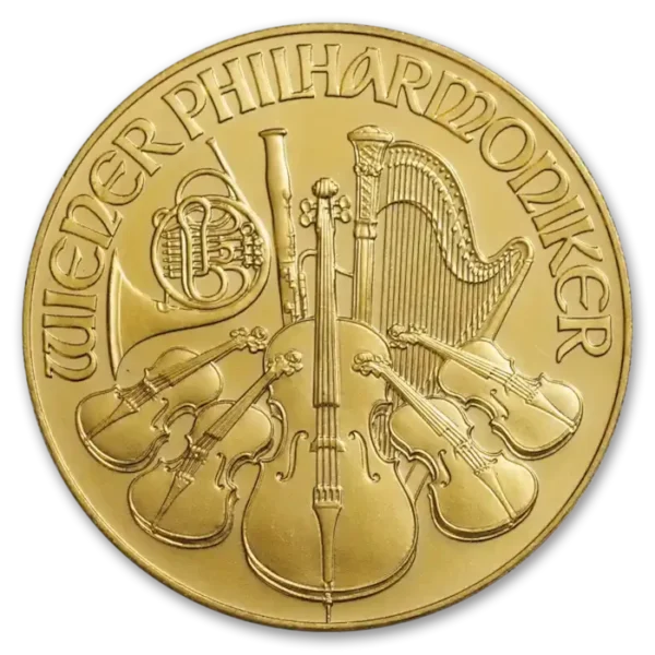 1 oz Austrian Gold Philharmonic Coin BU - Random Year
