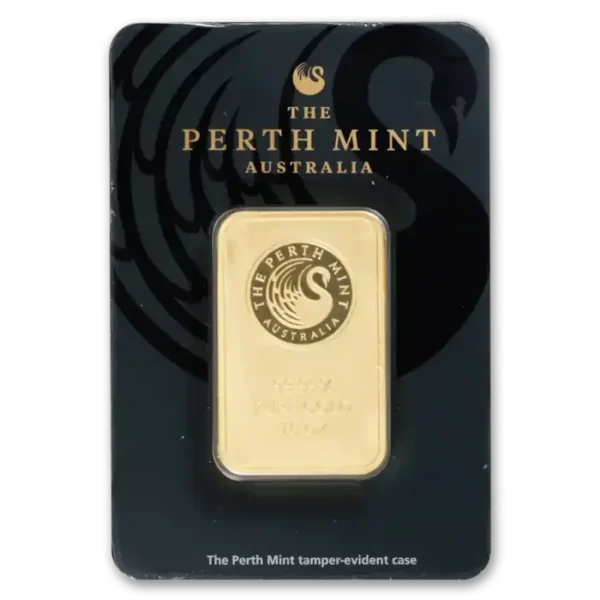 10 oz Gold The Perth Mint Bar w/ Assay Card